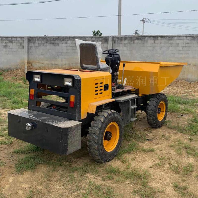 工程柴油翻斗车 2.5吨液压翻斗车 多功能全封闭运输车
