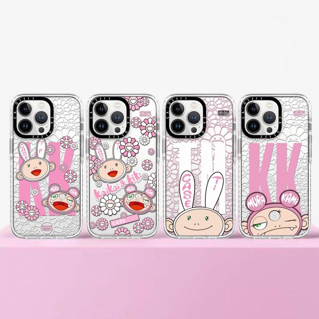 CASE联名村上隆KAIKAI AND KIKI适用于iPhone16Pro手机壳小众潮牌15promax日韩个性苹果14/13/12防摔保护壳硬