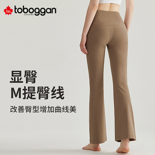 toboggan加拿大雪橇春季新款舒适高腰修身喇叭裤 CA352