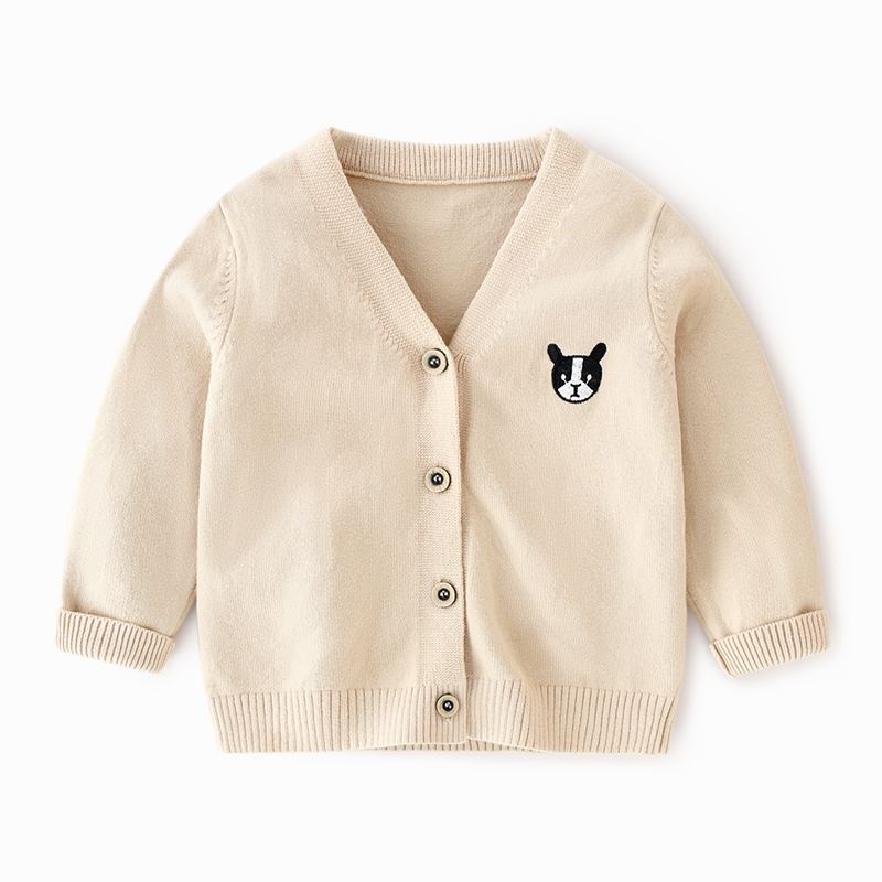 儿童毛衣春秋款男童针织衫2021新款秋装婴儿宝宝针织开衫外套秋冬