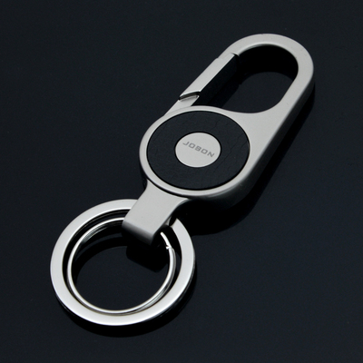 高档汽车钥匙扣男士挂件金属锌合金锁匙扣女要是链环刻字创意礼品