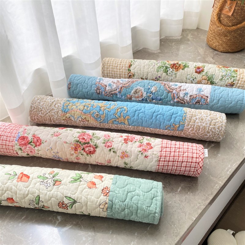 韩式出口布艺防滑地垫纯棉厨房淋浴间吸水垫加厚进门脚垫可机洗