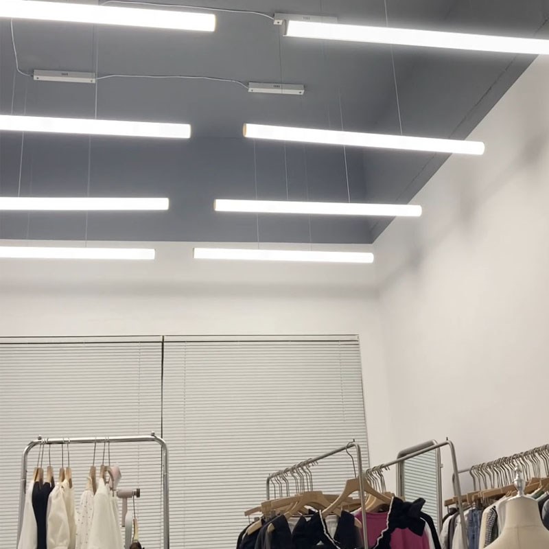 LED办公照明办公室吊灯健身房长条形吊线灯工作室会议室吊顶灯具