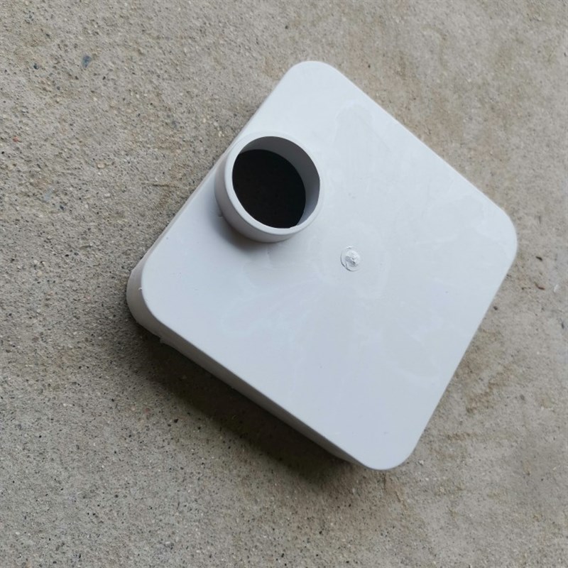 PVC管件正方形管水培管配件塑料管件方管直接对接堵盖堵头出水口