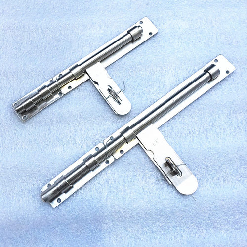 带板横插销201/304不锈钢大门防盗插肖8寸10寸挂锁加粗木门栓门闩