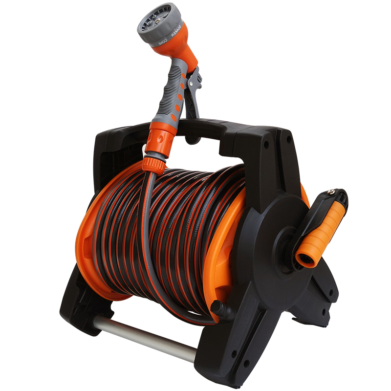 家用浇花洗车水枪水管收纳架软管浇花神器工具水枪套装自动收管器