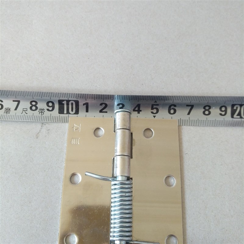 不锈钢单弹簧铝合金合页自动关闭合页纱门窗合页售水机器设备铰链