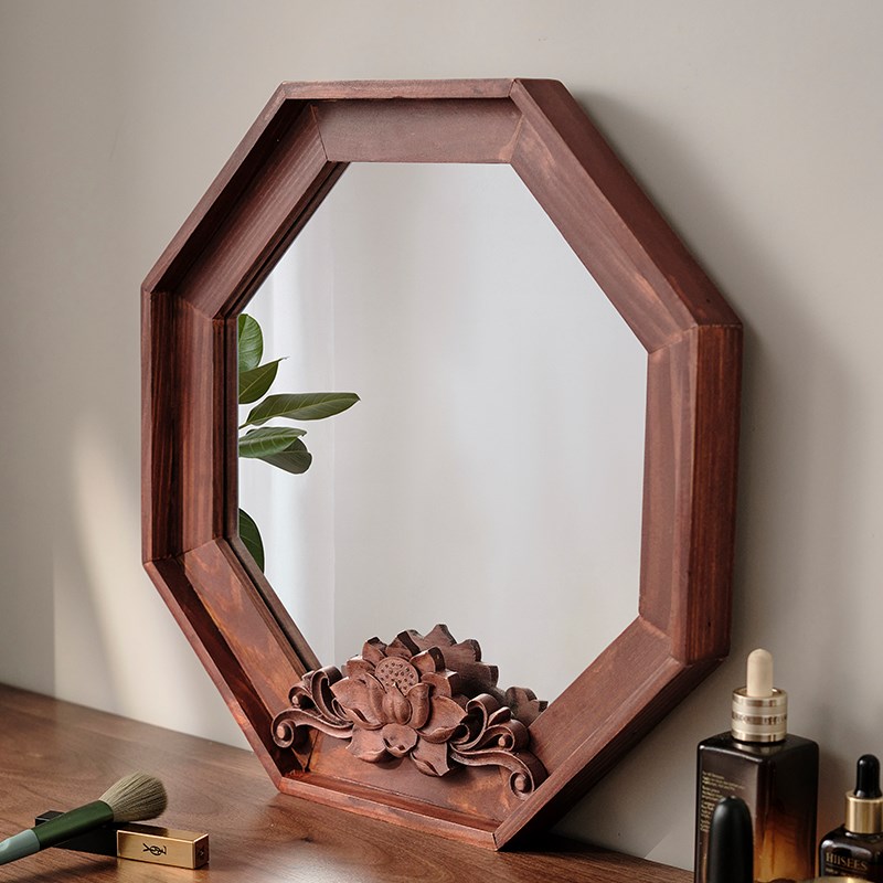 法式复古镜子欧式挂墙国风壁挂镜古风结婚梳妆镜民宿装饰镜化妆镜