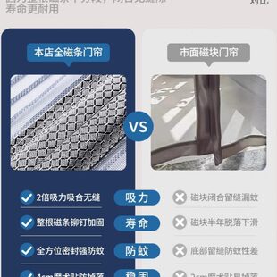 2025新款 防蚊门帘金刚网磁性磁吸条纱门纱窗帘自粘家用家居