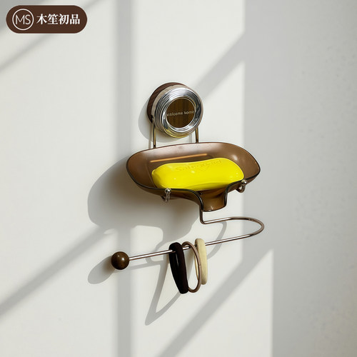 中古风胶贴肥皂盒壁挂式