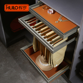 好皮质高端衣柜拉篮抽屉衣帽间衣物抽拉式 架伸缩家用收纳置物架 裤