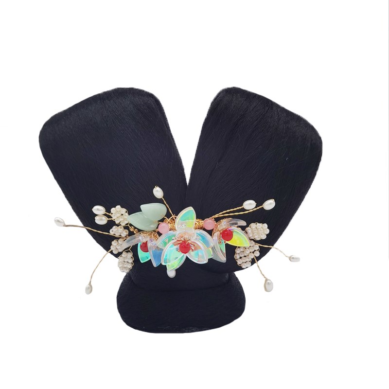 古风汉服配饰儿童飞天双头发髻舞台活动演出敦煌仙女假发饰品套装