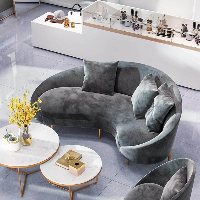 北欧轻奢办公室接待沙发 客厅会客创意沙发卡座 服装店休息沙发,商业/办公家具,沙发,淘宝优惠券,粉丝福利购,淘宝优惠卷