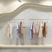 不锈钢服装 吊顶悬挂衣架上墙吊架挂衣杆子墙上壁挂架 店展示架女装