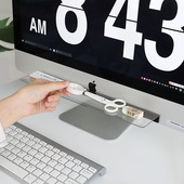 电脑旁边便利贴留言板备忘录办公室桌面屏幕边框显示器侧边夹透明