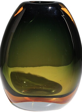 超厚创意轻奢琉璃花瓶玻璃装饰客厅酒柜玄关酒店插花摆件餐桌花器