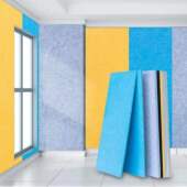 高密度聚酯纤维吸音板隔音板装 饰自贴墙面卧室KTV幼儿园专用墙贴