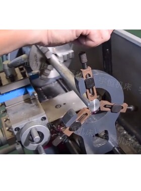 WM210V小车床中心架加长款跟刀架微型迷你车床配件车长轴端面支架