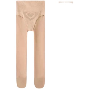 光腿神器女高弹冬季大码薄绒打底袜锦纶高腰黑色水光袜光面打底裤