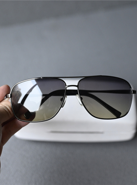 男士偏光太阳镜日夜开车两用灰绿片渐变高清镜片墨镜男款弹簧镜腿