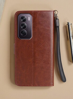 适用OPPORENO12手机壳皮夹OPPOCPH2625保护套翻盖CPH2625外壳reno11opp0磁扣ppor新款0pp0膜oopo钱包款poop