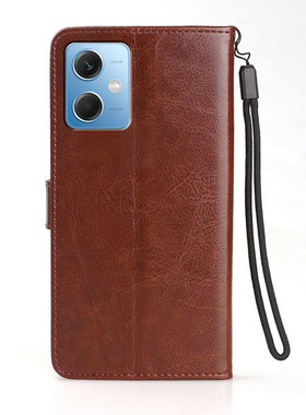 适用 红米NOTE12RPRO手机壳翻盖小米22101317C保护套皮夹外壳6.67英寸红米NOTO12RPRO新款插卡磁扣软壳硅胶钢