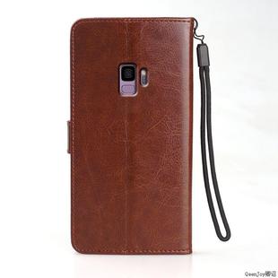 新款 适用三星galaxy G9600潮女g96oo全包硅胶磁扣钱包款 DS保护套翻盖sm 男 S9手机壳5.8寸G9608外壳皮夹G9608