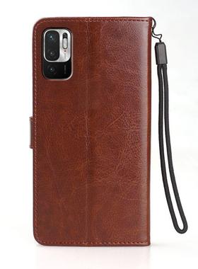 适用 红米NOTE10T手机壳翻盖REDMI NOTE10T保护套6.50英寸小米M2103K19I外壳皮夹xiaomi软壳潮女钢化膜硅胶男