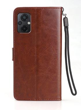 适用POCO M5手机壳皮夹小米22071219CG外壳翻盖保护套6.58英寸p0c0软壳pocophone硅胶poc0磁扣poco全包男士防