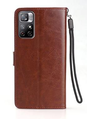 适用 Redmi Note11S 5G手机壳皮夹小米2201116SG保护套6.6英寸红米NOTE11S 5G外壳翻盖NOTELLS磁扣NOTO11S钱?