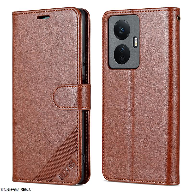 适用红米Note125G手机壳皮套防摔RedmiNote12Pro翻盖式保护套男女带磁吸硅胶中老年人支架带挂绳插卡