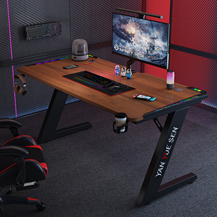 电脑桌台式家用办公学习桌书桌2026新款现代长条桌面游戏桌电竞桌