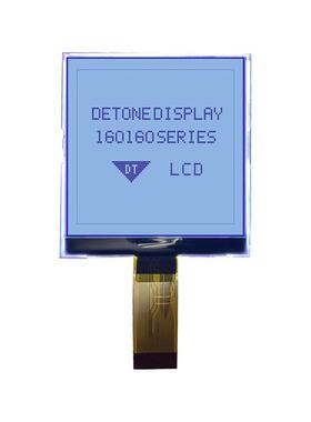 160160点阵液晶显示屏 超宽温-40度 驱动UC1698 并串口LCD显示屏
