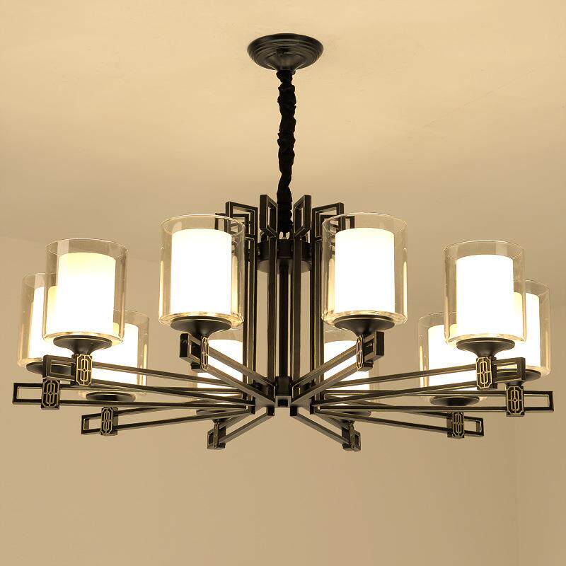 新中式吊灯客厅现代简约酒店大堂铁艺仿古中国风卧室茶楼餐厅灯具