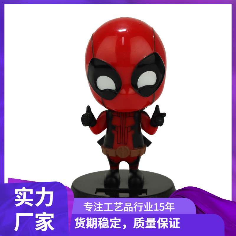 死侍树脂公仔创意新款人偶汽车摇头摆件装饰品树脂工艺品车载摆件
