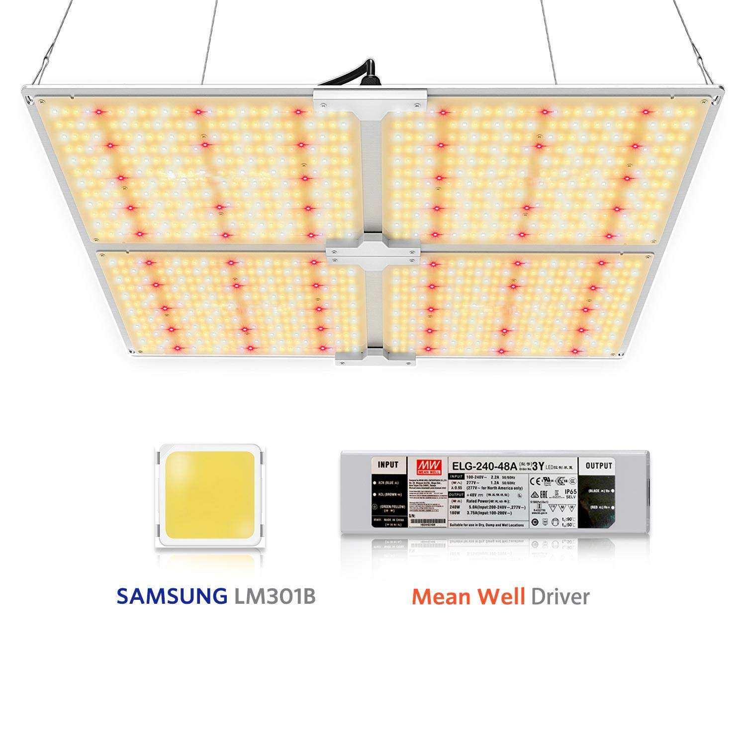 LED 量子植物灯 LM301B MeanWell明纬电源 源头工厂 ebay暴款