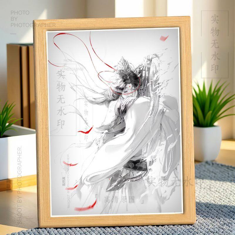 燕云十六声曹敬观音安琉璃纸月亮相框摆台高颜值热门游戏周边摆件,家居饰品,相框/画框,淘宝优惠券,粉丝福利购,淘宝优惠卷