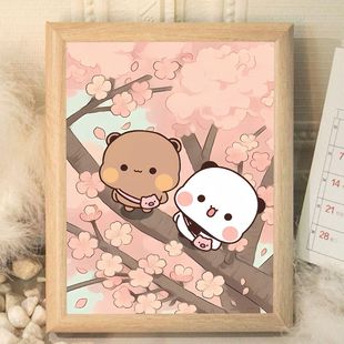 一二布布暖心治愈相框桌面摆件卧室宿舍装饰画摆台送朋友闺蜜礼物