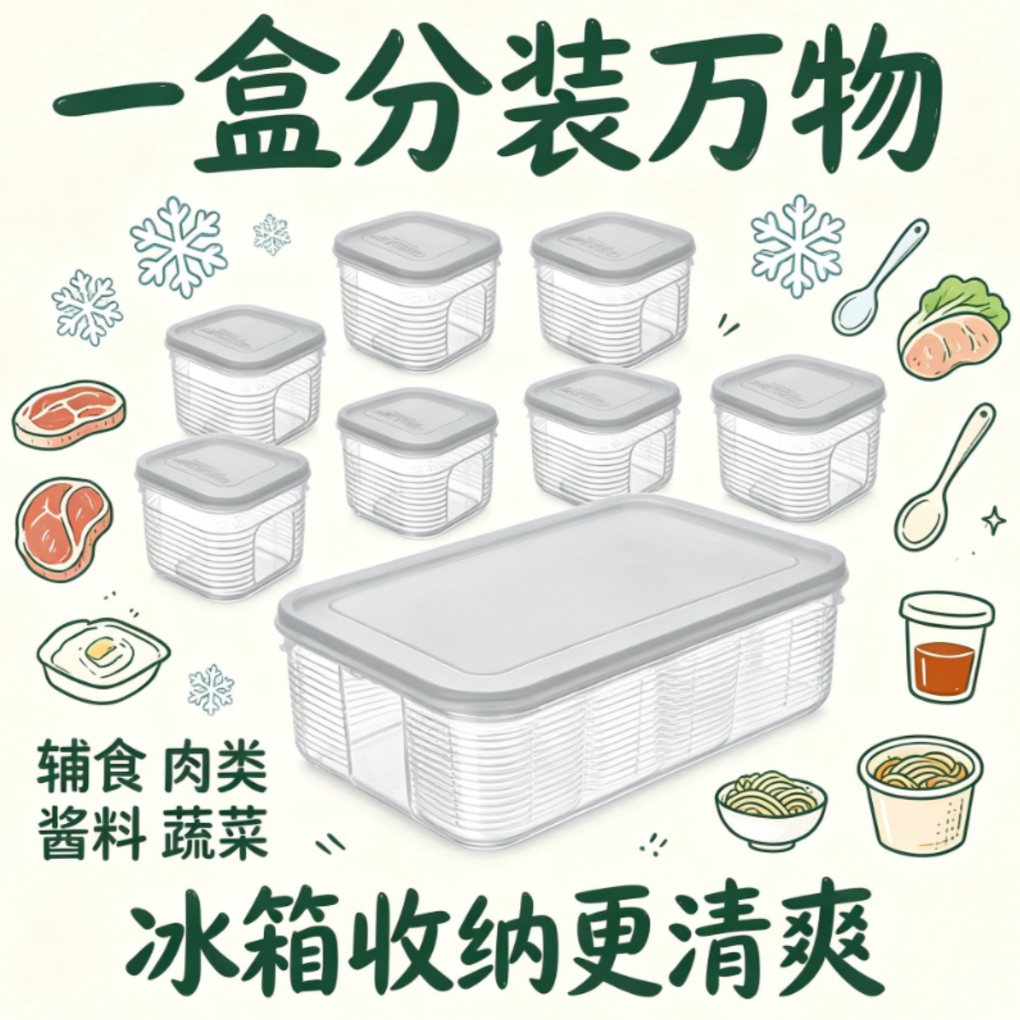 【仅一单】2个装；380ml收纳盒图片
