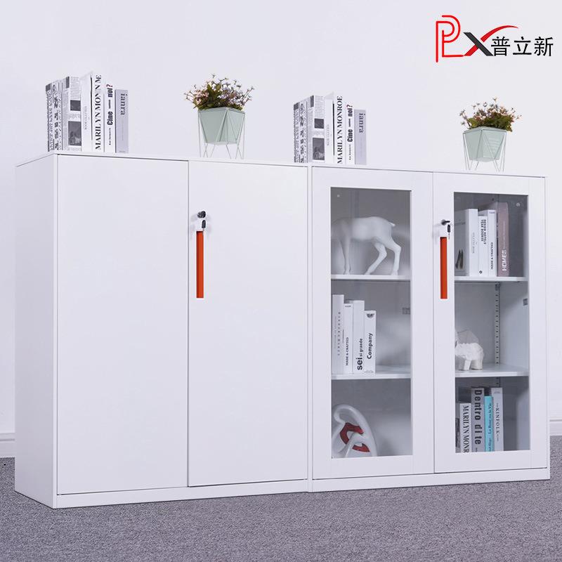 办公室文件柜矮柜铁皮柜档案存放柜资料柜打印机放置柜钢制隔断柜