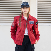 UOD休闲夹克外套潮流春秋时尚 飞行员夹克宽松2025新款 棒球服情侣