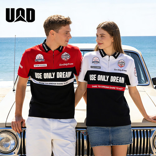 UOD索罗娜凉感男夏季凉感polo衫刺绣大码情侣机能翻领潮牌T恤
