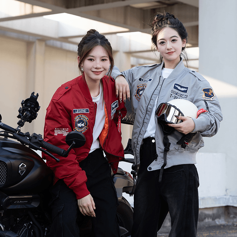 UOD潮牌飞行夹克男复古刺绣棒球服情侣款春秋季宽松百搭外套潮流