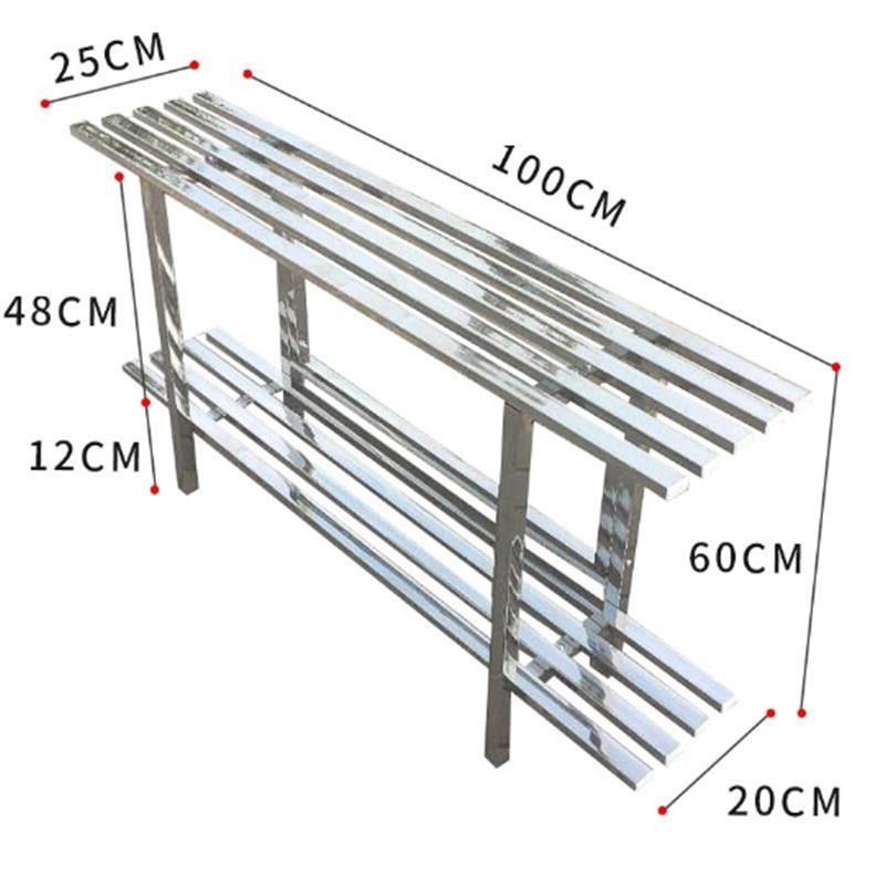 不锈钢花架子室内户外阳台装饰置物架现代简约多层落地式花盆新品
