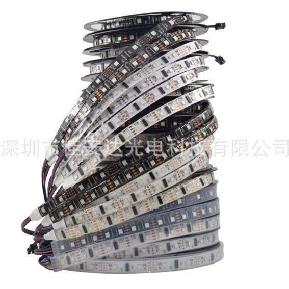 LPD8806全彩灯带32485260灯/米单点单控像素灯条DC5V输入