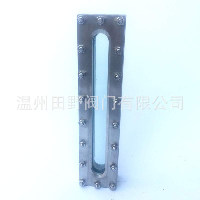 不锈钢长方形玻璃液位视镜视窗观察用条形玻璃304 Sight Glass
