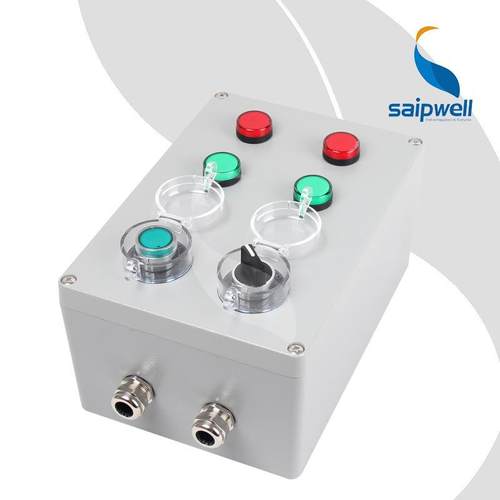 铸铝平头按钮开关防水盒设备用260*185*128防水接线盒