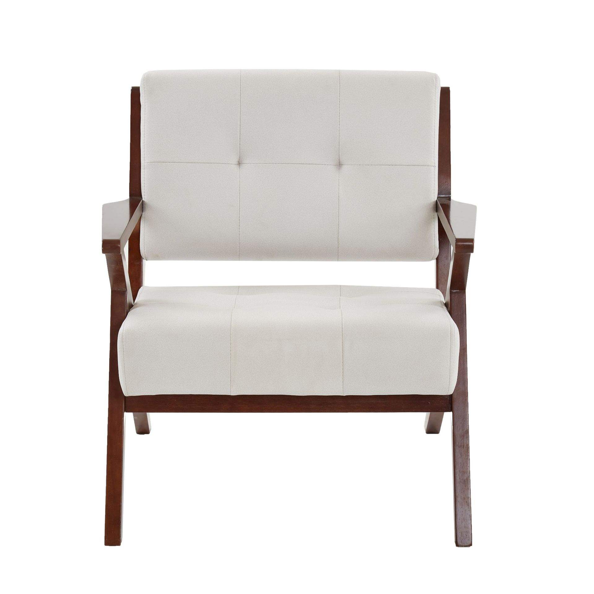 现代简约沙发椅小户型单人椅北欧实木单人沙发奶茶店加高款沙W18