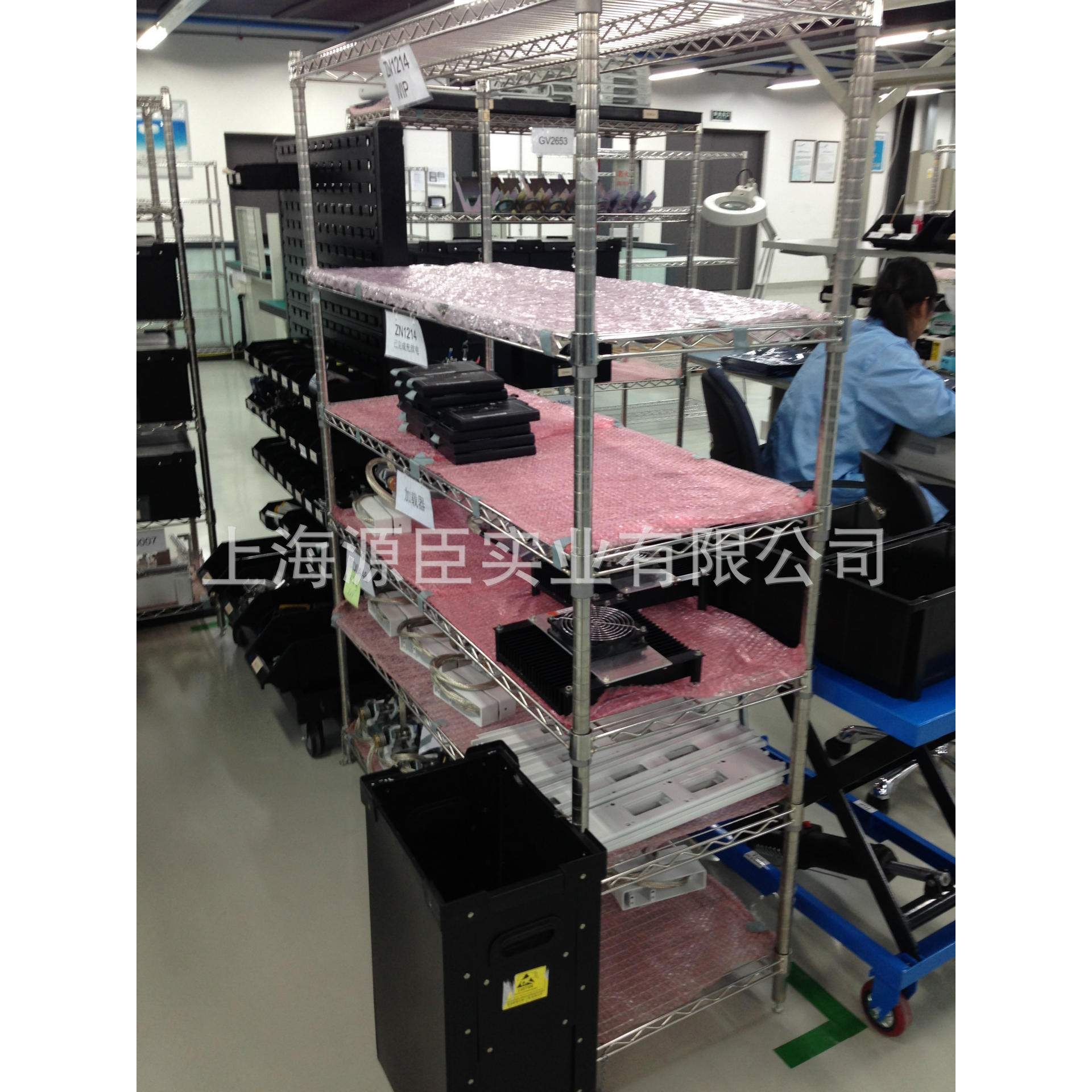 物料车电子工厂物料车无尘车间推车 物流手推车 线网置物架