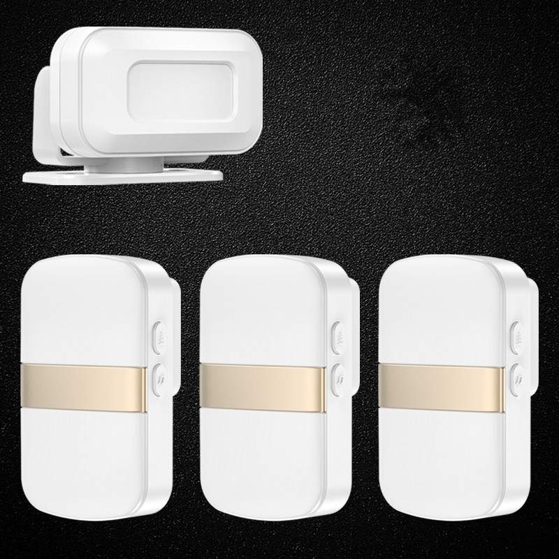 门口欢迎光临感应器店铺进门语音播报提醒迎宾报警器超市分体门铃